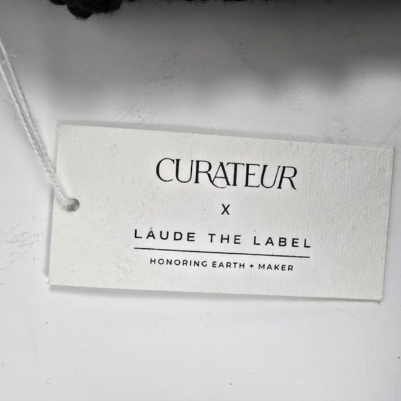 Curateur x Laude The Label Bohemian Handmade The Gabby Macrame Bag NWT - Picture 5 of 14